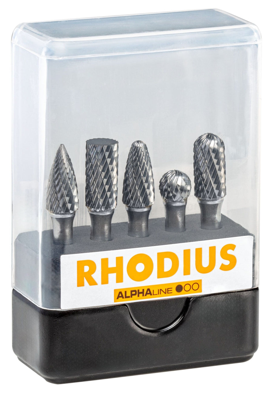 Rhodius Freesset 5 stuks hardmetalen stiftfrezen