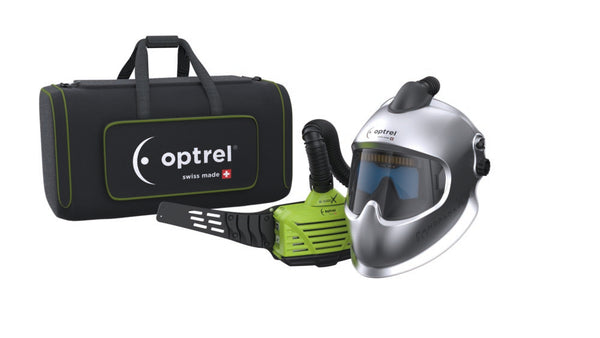 Optrel laskap Panoramaxx CLT Zilver met E3000 verse lucht motor - Weldingshop