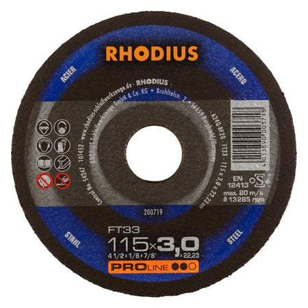 Rhodius FT33 Doorslijpschijf conventioneel - Weldingshop