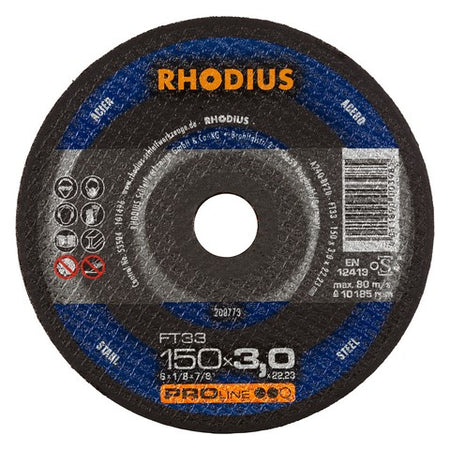 Rhodius FT33 Doorslijpschijf conventioneel - Weldingshop