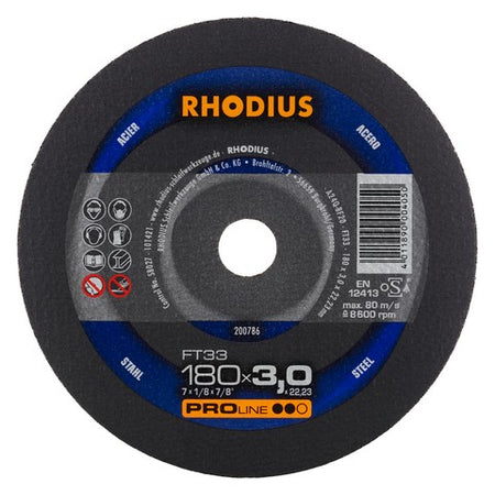 Rhodius FT33 Doorslijpschijf conventioneel - Weldingshop