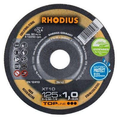 Rhodius XT10 - XTK10 doorslijpschijf - Weldingshop