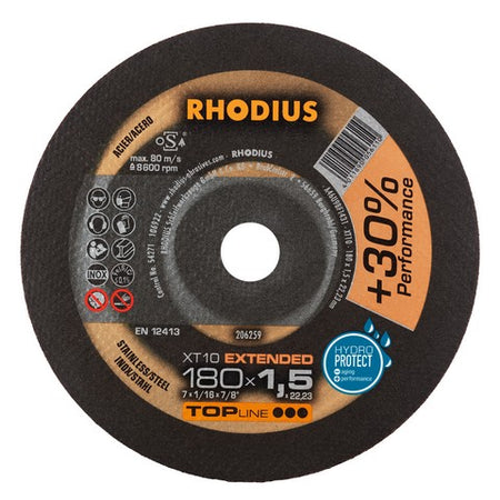 Rhodius XT10 - XTK10 doorslijpschijf - Weldingshop