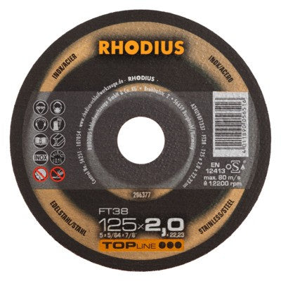 Rhodius FT38 Doorslijpschijf conventioneel - Weldingshop