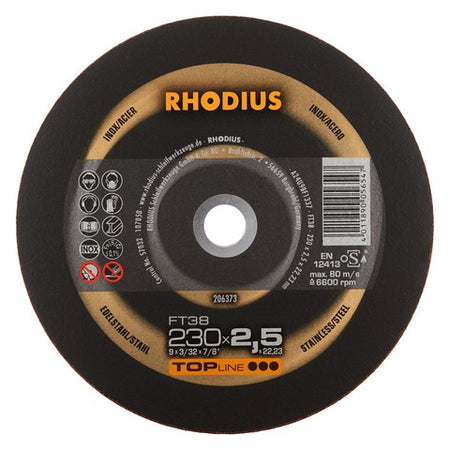 Rhodius FT38 Doorslijpschijf conventioneel - Weldingshop