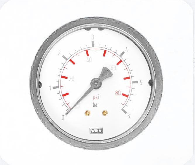 Manometer blank 0-6 bar ø50mm - Weldingshop