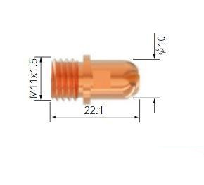 Slijtdelen Jasic Cut100 Electrode P1376 - Weldingshop