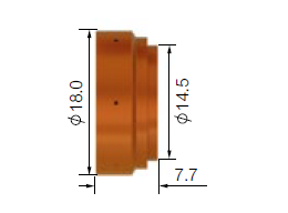 Gasverdeler voor plasmatoorts Jasic CUT80 met PT100 & toorts SCP120 - Weldingshop