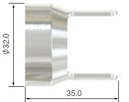 Afstandhouder voor plasmatoorts Jasic CUT80 met PT100 & toorts SCP120 - Weldingshop