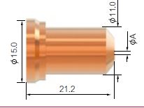 Plasma slijtdelen voor plasmatoorts Jasic CUT60 met PT80 & toorts SCP80 - Weldingshop