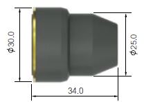 Plasma slijtdelen voor plasmatoorts Jasic CUT60 met PT80 & toorts SCP80 - Weldingshop