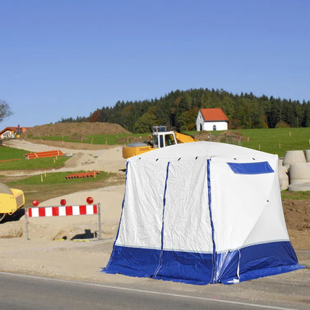 Trotect snelopzet Las / werk tent 180 K 180*180*200 kubus blauw - Weldingshop