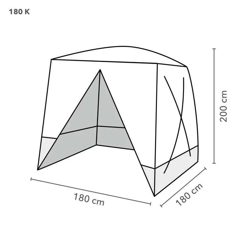 Trotect snelopzet Las / werk tent 180 K 180*180*200 kubus blauw - Weldingshop