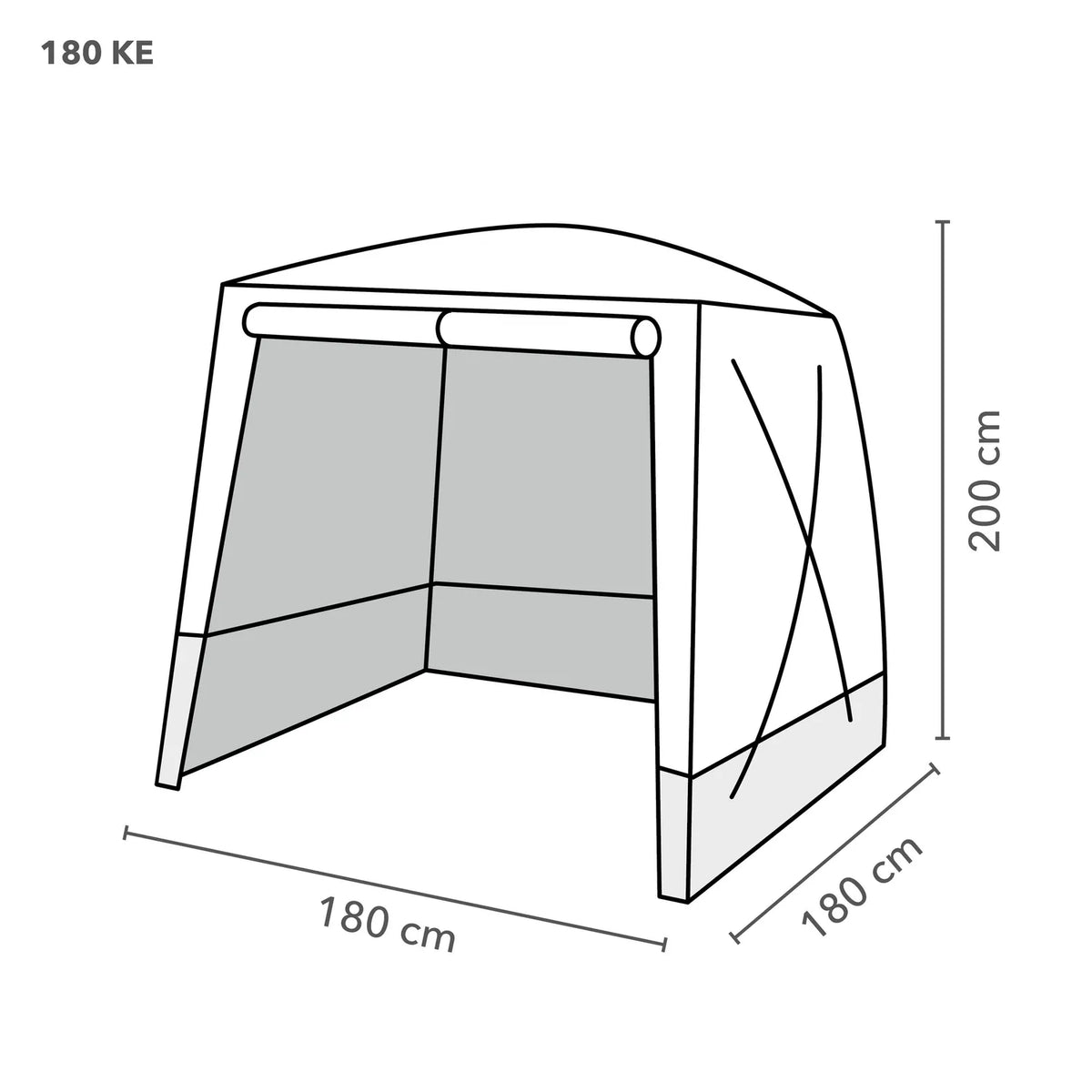 Trotect snelopzet Las / Werktent 180 KE 180*180*200 - Weldingshop