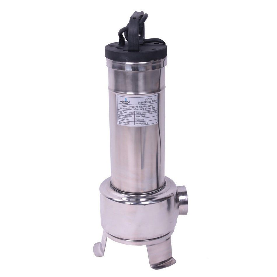 Submersible pump stainless steel 1.5kW 230V