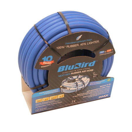 Luchtslang rubber 13mm 20m met schroefdraad Blubird - Weldingshop