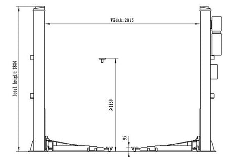 Twee koloms hefbrug 4000kg 400V Premium - Weldingshop