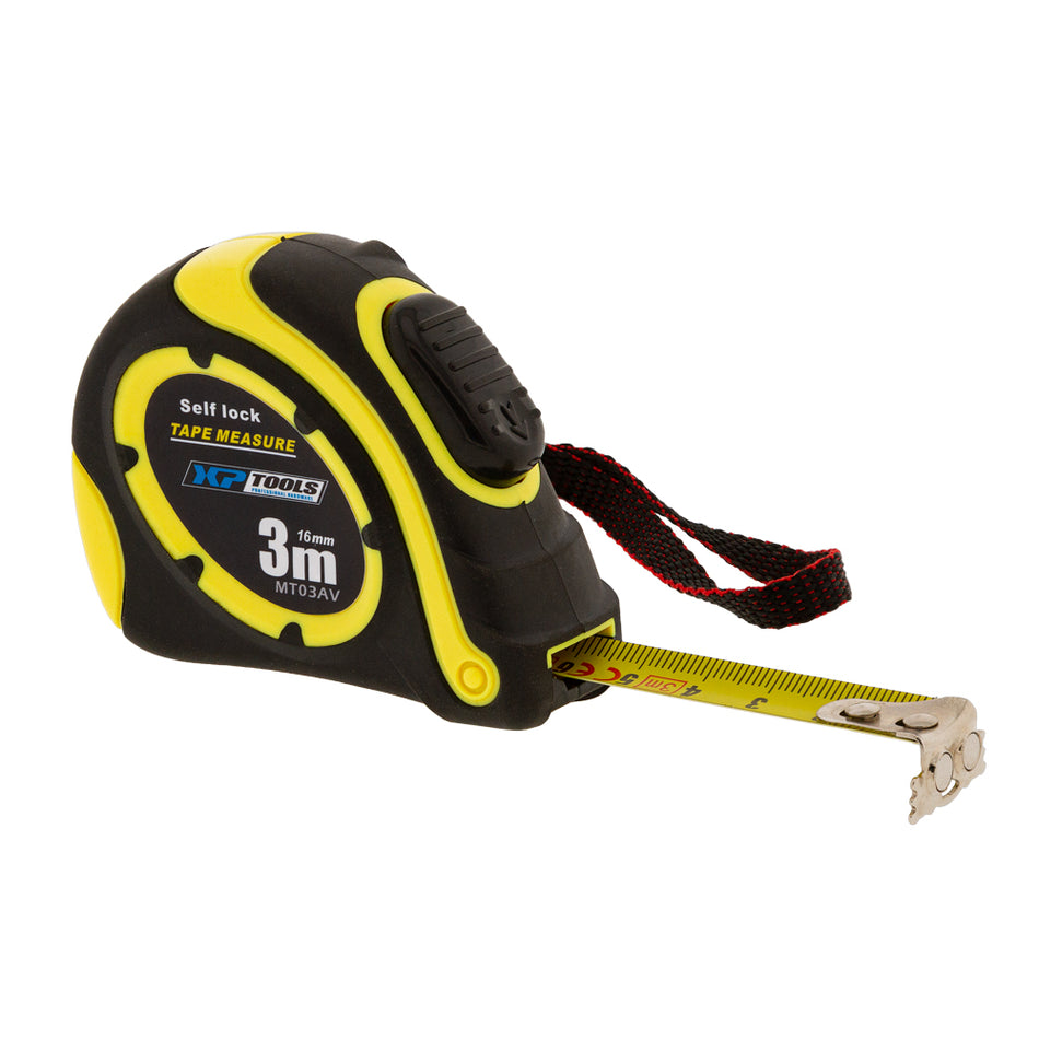 Auto-locking tape measure 3m