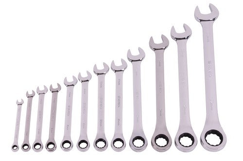 Open-end/ring wrench with ratchet 9mm professional