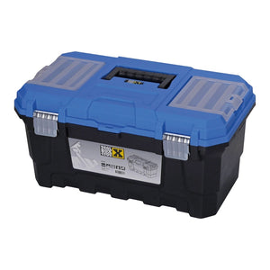 Tool box with 2 metal closures 19''