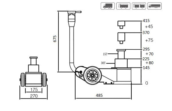 Luchtvloerkrik 30T - 15T - Weldingshop