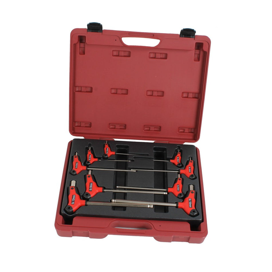 T-grip allen key set 9-piece professional