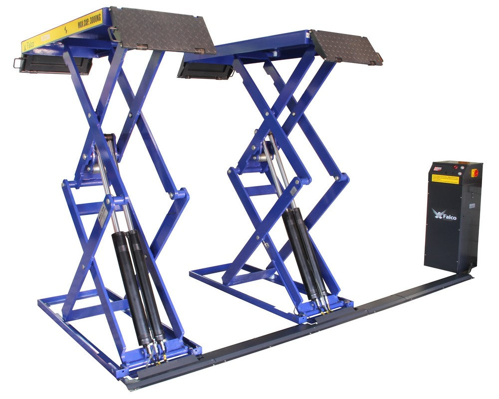 Dubbele schaarlift master-slave 3000kg 400V - Weldingshop