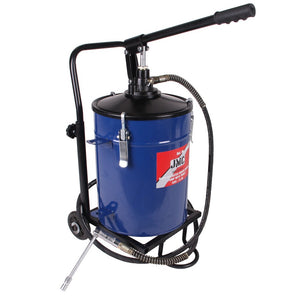 Hand grease pump with trolley