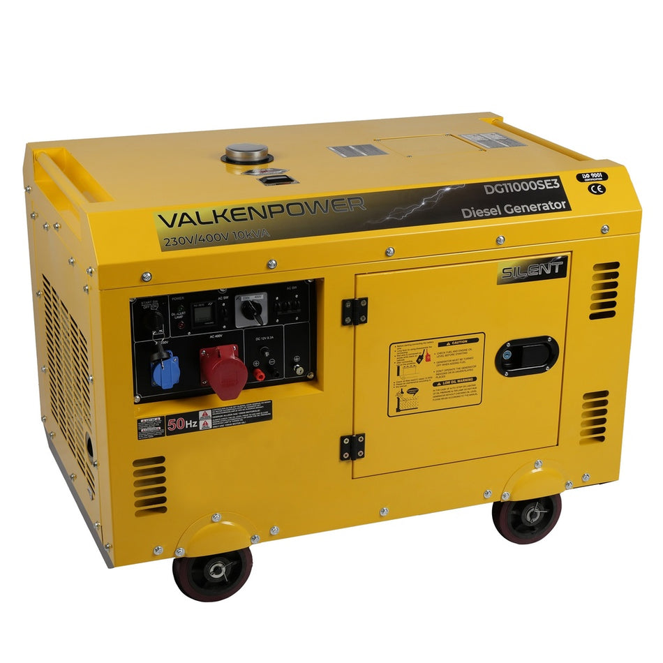 Diesel generator set geluidsgedempt 230V-400V 10kVA